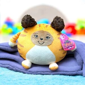 🆕 Fresh Cuddles Purrfect Kitty Orange and White Plush Doll